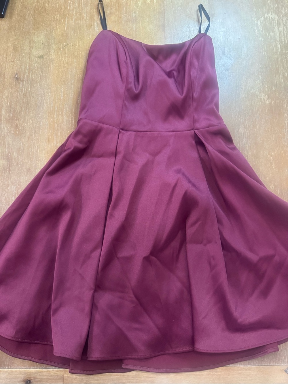 Windsor Burgundy Strapless Mini Dress